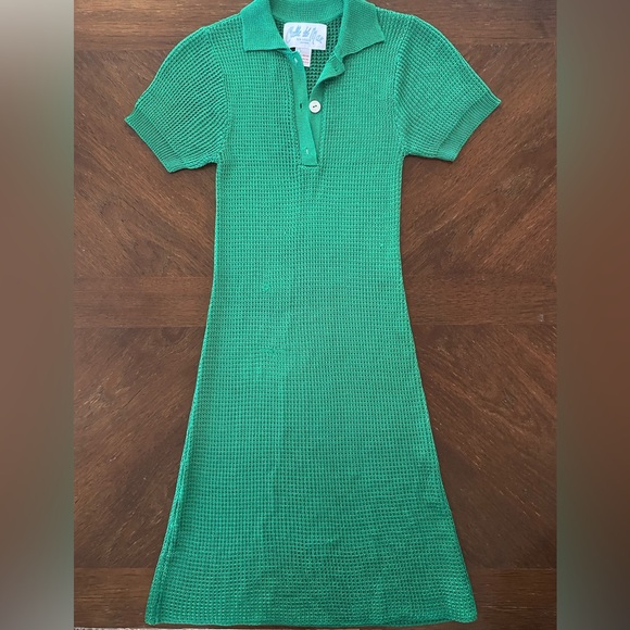 Calle Del Mar green polo dress size small - Picture 2 of 5